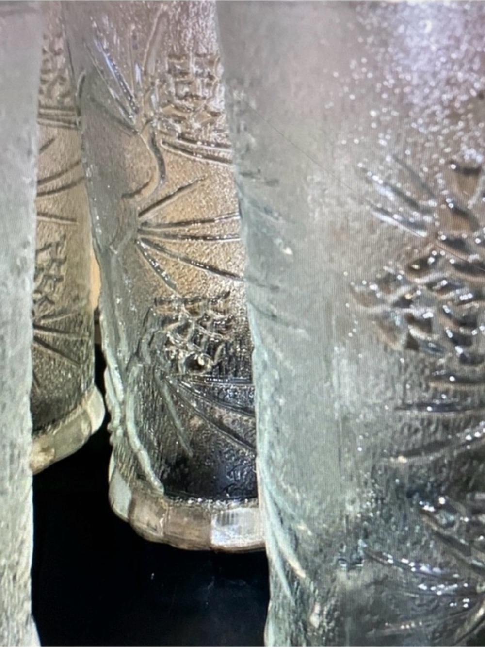 4-Ponderosa Textured Glass Iced Tea 1970’s